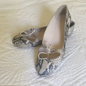 Cole Haan Snakeskin Flats